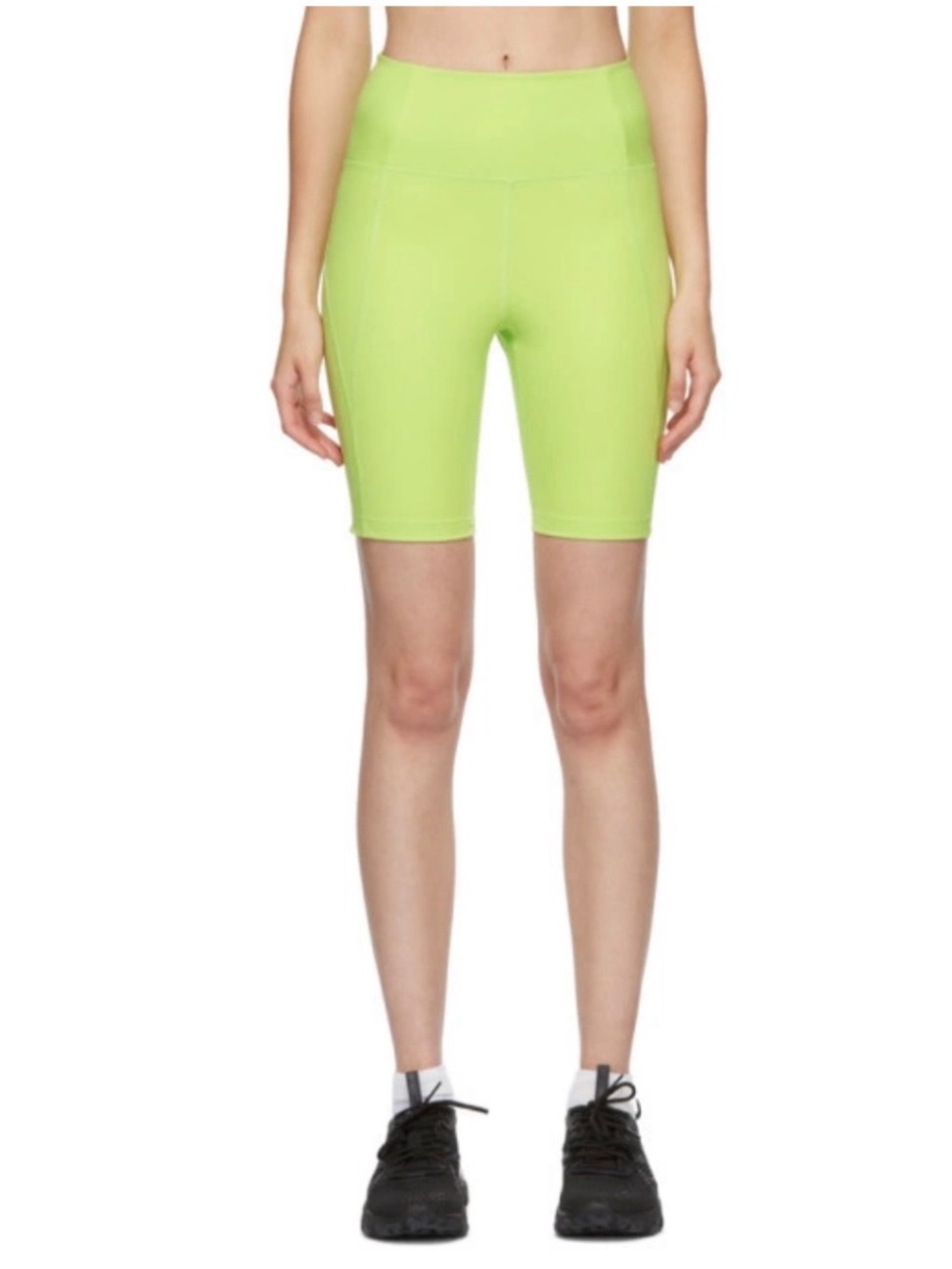 Girlfriend Collective Women’s Sz M Neon Green High Rise Bike Shorts